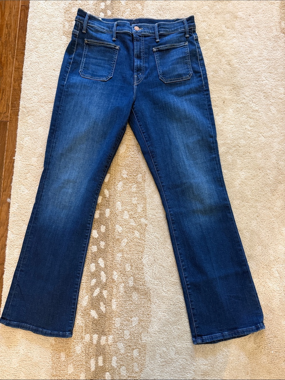Mother The Patch Pocket Insider Flood Wash on Your Left Jeans Size 32